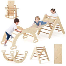 Coast Montessori Klimset 3-delig - Driehoeken - Bogen - Klimhellingen - Hout