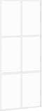 vidaXL - Schuifdeur - 90x205 - cm - gehard - glas - en - aluminium - wit