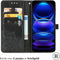 iMoshion Hoesje Geschikt voor Xiaomi Redmi Note 12 Pro Hoesje Met Pasjeshouder - iMoshion Mandala Bookcase - Zwart