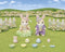 Sylvanian Families 5691 Vrolijk pasen set- 2 fluweelzachte speelfiguren- konijnen