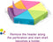 Stick'n Puzzel memoblok - 43x50mm, neon assorti 6 kleuren, 6x150 vel