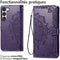 iMoshion Hoesje Geschikt voor Samsung Galaxy S23 Hoesje Met Pasjeshouder - iMoshion Mandala Bookcase - Paars