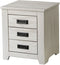 Nachtkastje Alexandra House Living Wit Metaal Dennenhout 43 x 50 x 32 cm 3 lades
