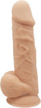 Silexd – Zeer Realistische Zuignap Dildo met Zachte Mantel en Harde Kern voor Levensechte Ervaring – 22.1 cm – beigeig