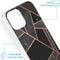 iMoshion Hoesje Geschikt voor iPhone 13 Mini Hoesje Siliconen - iMoshion Design hoesje - Zwart / Meerkleurig / Goud / Black Graphic