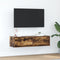 vidaXL - TV - Kast - Rook - Eiken - 100x31x25,5 - cm - Bewerkt - Hout