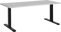 DESTIN - Verstelbaar bureau - Grijs - 160 cm - Spaanplaat
