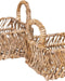 MUST Living Tray San Miguel rectangular, set of 2,18x28x18 cm / 19x33x23 cm, Abaca