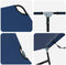 vidaXL - Vouwbare - zonnebed - 2 - stuks - Draagbaar - Blauw - 600D - Oxford - stof