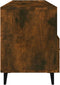 vidaXL - Tv-meubel - 102x35x50 - cm - bewerkt - hout - gerookt - eikenkleurig