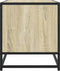 vidaXL - Tv-meubel - 91x40x46 - cm - bewerkt - hout - metaal - sonoma - eikenkleurig