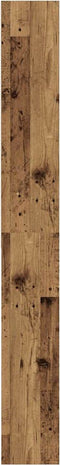 vidaXL - Wasmachinekast - 64x24x190 - cm - oud - houtkleurig