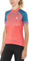 Odlo Fujin Print - Fietsshirt - Korte mouw - Dubarry-Crystal Teal - XL