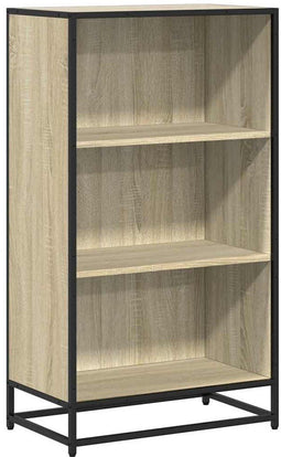 vidaXL - Boekenkast - 60x35x107,5 - cm - bewerkt - hout - sonoma - eikenkleurig
