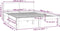 vidaXL - Bedframe - massief - grenenhout - honingbruin - 140x200 - cm