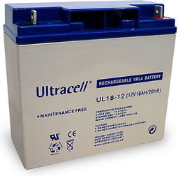 UL18-12 Ultracell loodbatterij 12 volt, 18Ah met M5-draad