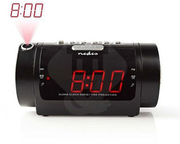Nedis CLAR005BK - Digitale wekker met radio - 20 voorkeurzenders - Zwart