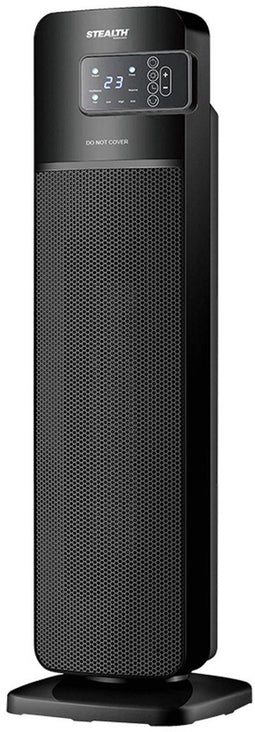 Stealth ST-TF2000W - Keramische PTC-torenheater met ventilator - 2-in-1 verwarming en koeling - Zwart