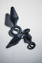 Dream Toys - Dreamtoys - Set van 3 anaalpluggen met ring - Zwart