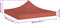 vidaXL - Partytentdak 600D - UV- en waterbestendig - Terracotta (1 stuk)