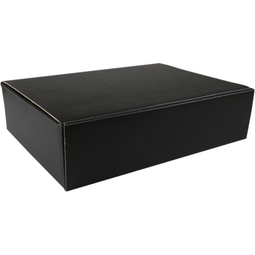 Klika - Geschenkdoos | Struktura vita | karton | 3 flessen | 360x255x93mm | zwart | 25 stuks