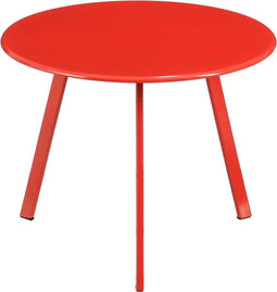 Mica Decorations Bijzettafel voor Buiten - H30 x Ø38 cm - Metaal - Rood