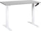 DESTINES - Verstelbaar bureau - Grijs/Wit - 120 x 72 cm - Spaanplaat