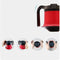 Tuimelbeker - met 2 handvatten en deksel - 250 ml - Rood