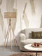 GOOD&MOJO Vloerlamp Java - Bamboe Zwart - Ø50x146cm - - Staande lampen voor Woonkamer - Slaapkamer
