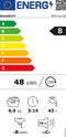 Bauknecht WMT 612 B5 - Bovenlader - 6 kg - 1200 rpm - Energieklasse B - Geluidsniveau 79 dB