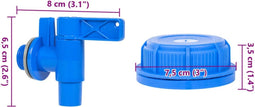 vidaXL - Watertank - met - kraan - 20 - L - kunststof - transparant