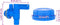 vidaXL - Watertank - met - kraan - 20 - L - kunststof - transparant