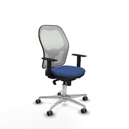 Piqueras y Crespo 1D086G0 - Bureaustoel - Verstelbare hoogte met armleuning - Marineblauw