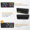 Nuvance Digitale Wekker - Dubbele Alarmfunctie - Helder LED-display - Zwart RGB