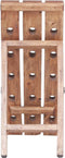 vidaXL - Wijnrek - voor - 15 - flessen - 26x50x70 - cm - massief - mahoniehout