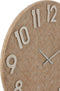 J-Line klok Rond - hout - naturel/wit - large - Ø 91.5 cm