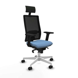 Bureaustoel met hoofdsteun Piqueras y Crespo 2D026N1 Hemelsblauw
