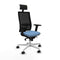 Bureaustoel met hoofdsteun Piqueras y Crespo 2D026N1 Hemelsblauw