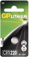 GP CR1220 - Lithium Coin Batterij - 36 mAh - 3 V - Aluminium