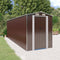 vidaXL - Tuinschuur - 192x606x223 - cm - gegalvaniseerd - staal - donkerbruin
