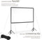 tectake® Beamer Scherm - 120 Inch (305 cm) - 16:9 Oprolbaar Projectiescherm - 4K HD - Inclusief Draagtas