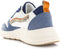 POSH by Poelman CHARLIE - Dames sneakers - Chunky zool 4 cm - Blauw (38)