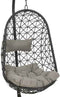BUITEN living Bologna hangstoel | wicker | zwart