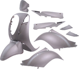 Plaatset Sym mio 10 delig mat grijs