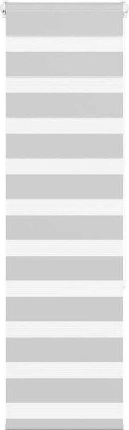 vidaXL - Zebra - rolgordijn - 45x150 - cm - stofbreedte - 40,9 - cm - lichtgrijs