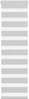 vidaXL - Zebra - rolgordijn - 45x150 - cm - stofbreedte - 40,9 - cm - lichtgrijs