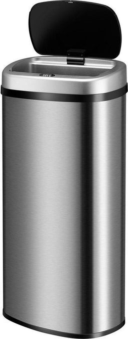 Automatische Prullenbak - Sensorprullenbak - 70 Liter - Zilver - Rechthoek