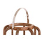 Kaarshouder Home ESPRIT Bruin Zilverkleurig Natuurlijk Kristal Mangohout 30 x 30 x 42 cm