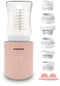 Vulpes Goods® BabyCare - Draagbare Flessenwarmer PRO - 4 Temperatuurniveaus - Roze