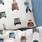 Studio Ditte Junior Hoeslaken Streepjes 70x150cm - Nachtblauw